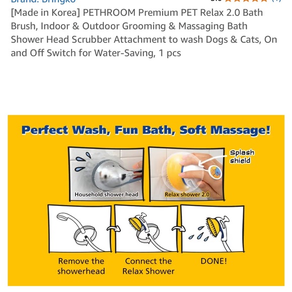 Pet Grooming & Massaging Bath Shower Head Attachment - Picture 6 of 6